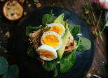Nids de Pâques aux champignons et oeufs