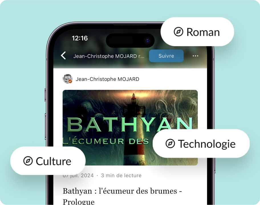 Explore une grande variété de textes et visuels. Connecte-toi avec les créateurs et rejoins une communauté de passionnés sur un réseau social de qualité.