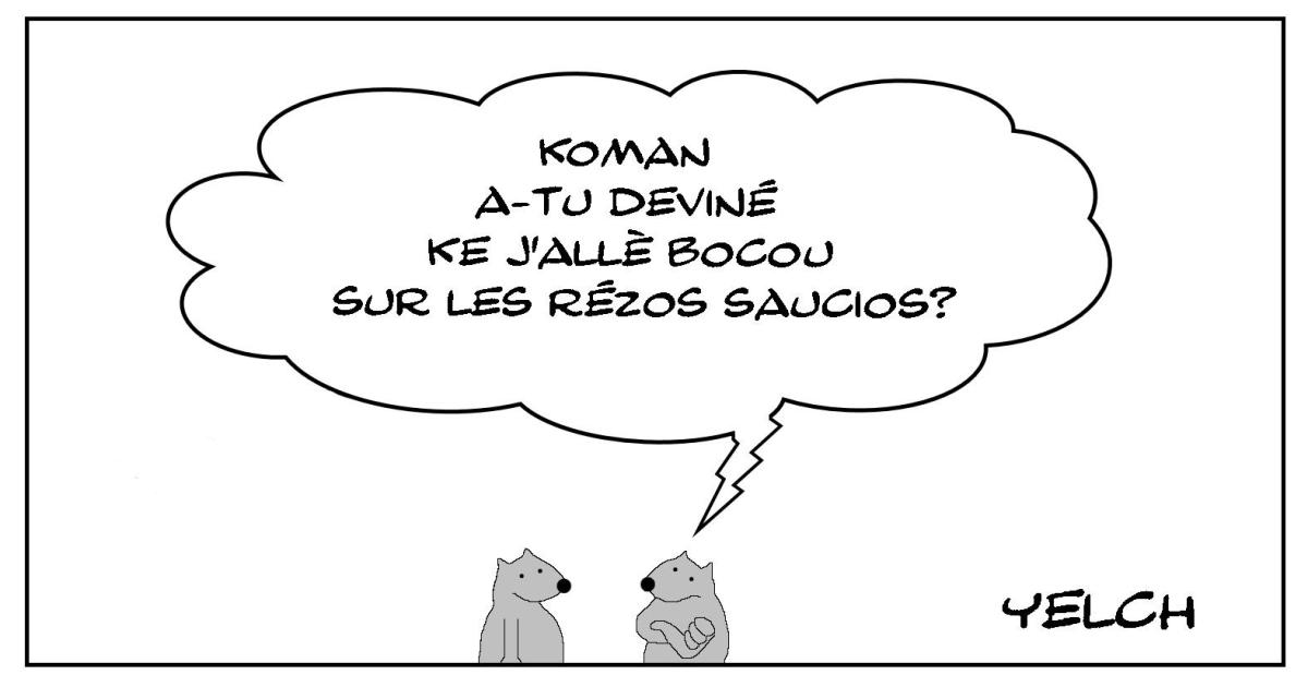 Le rat ki allè bocou sur les rézos saucios