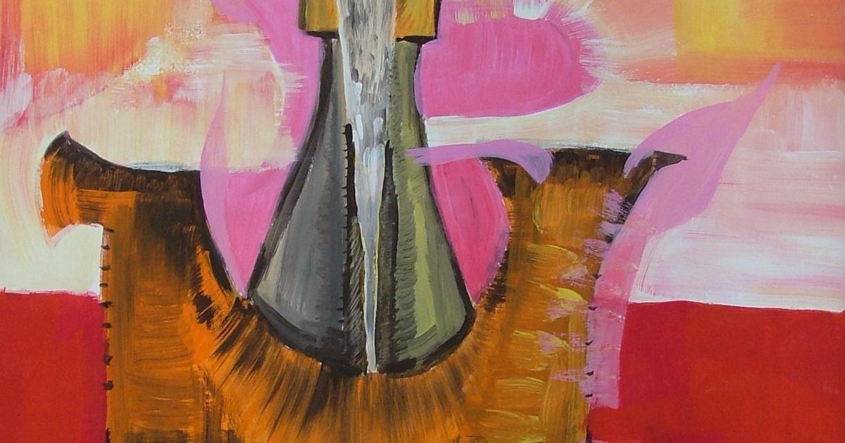 Peintures au fil du temps - La fontaine rouge - 1999