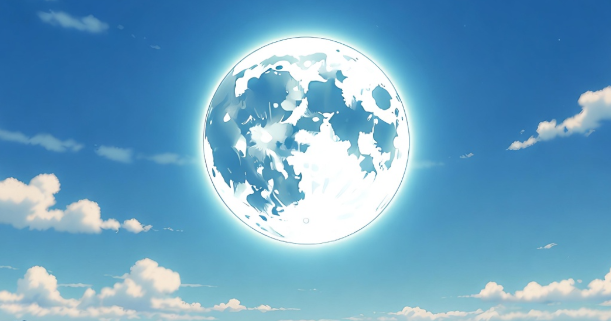 Le retour de la lune en plein jour