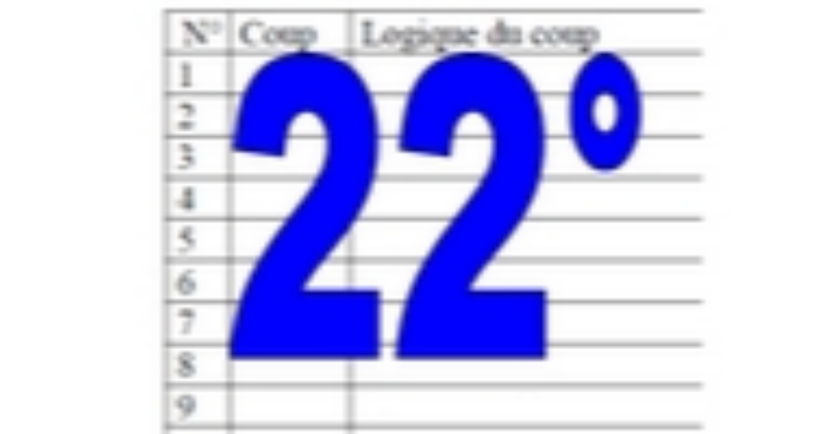 22° diagosudoku, avec la solution du vingt-et-unième