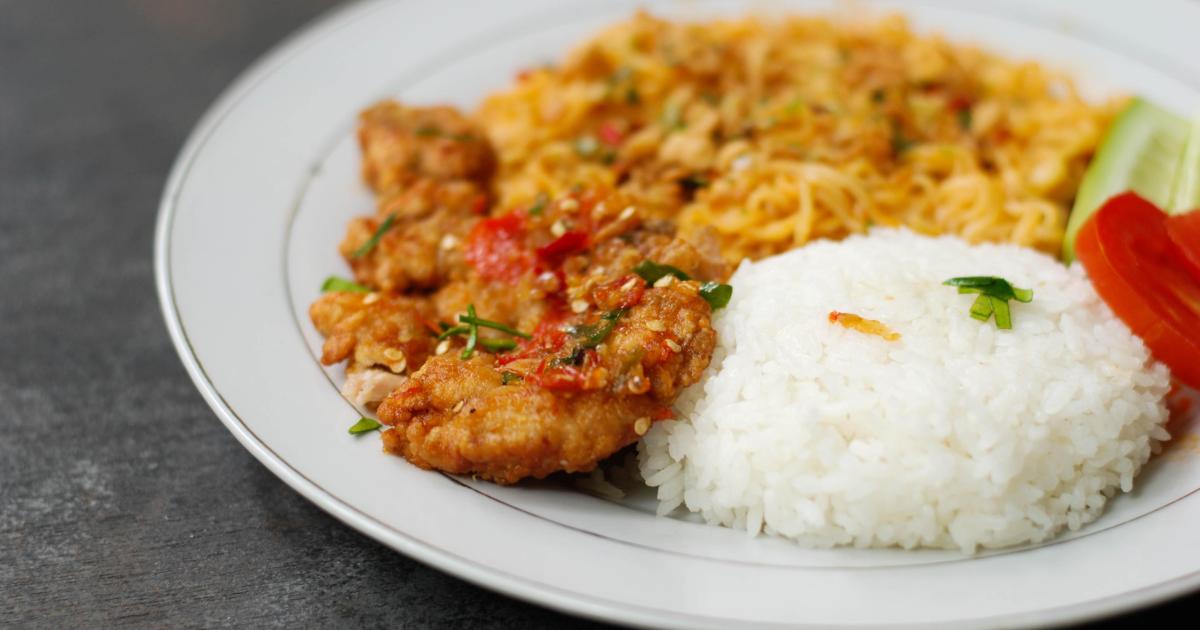 Gambas au poivre de Sichuan et piments