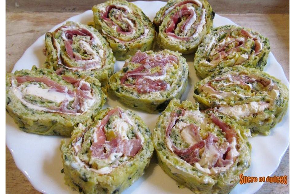 Roulé à la courgette