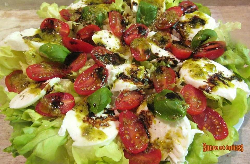 Salade à la caprese végétarienne