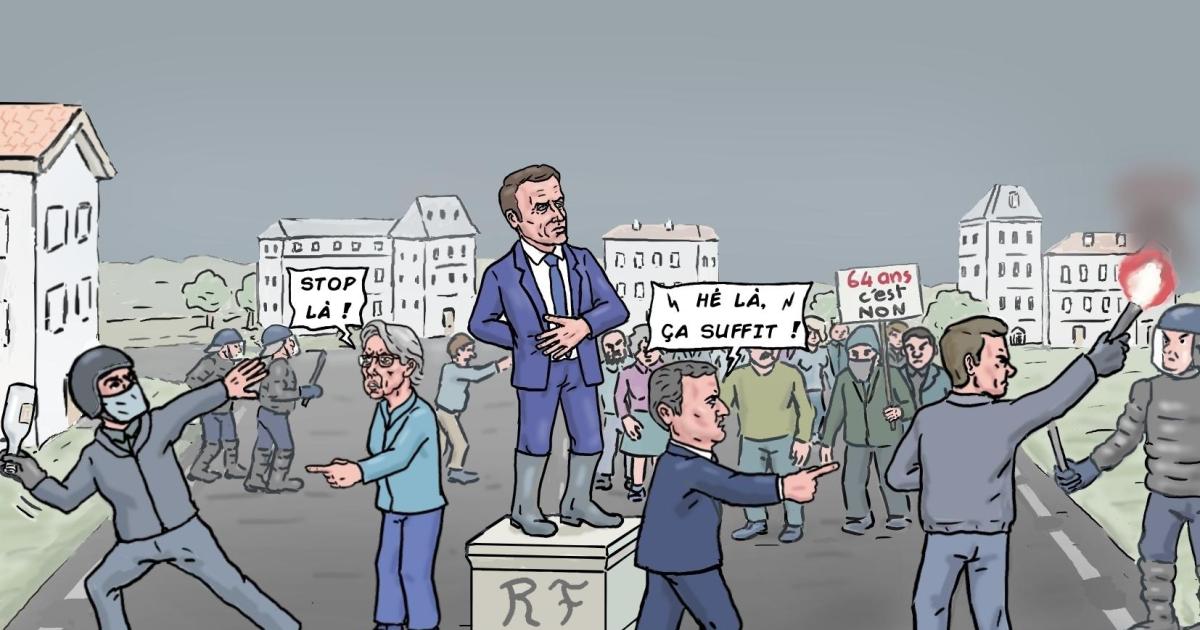 Macron droit dans ses bottes