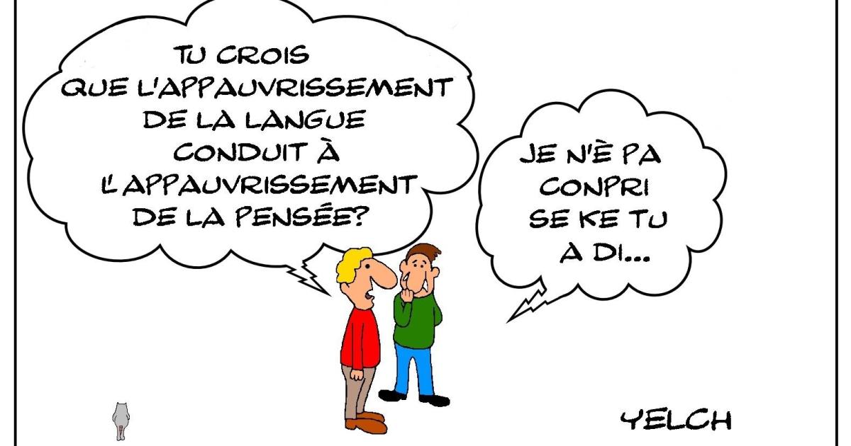 Appauvrissement de la langue et de la pensée