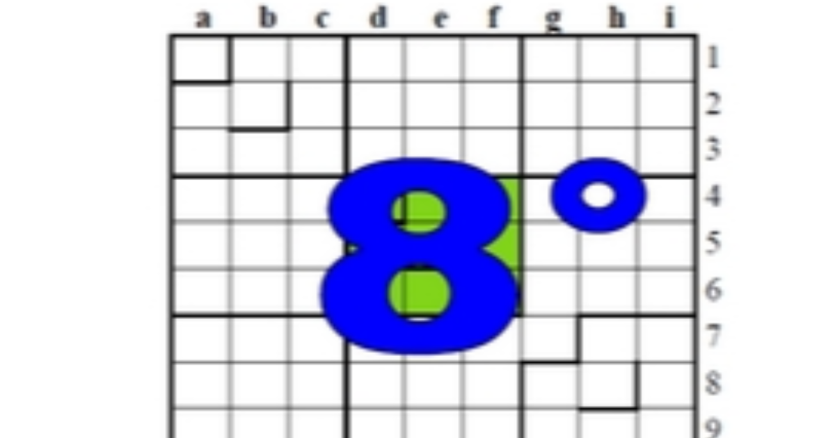 huitième centrosudoku, avec la solution du septième centrosudoku.