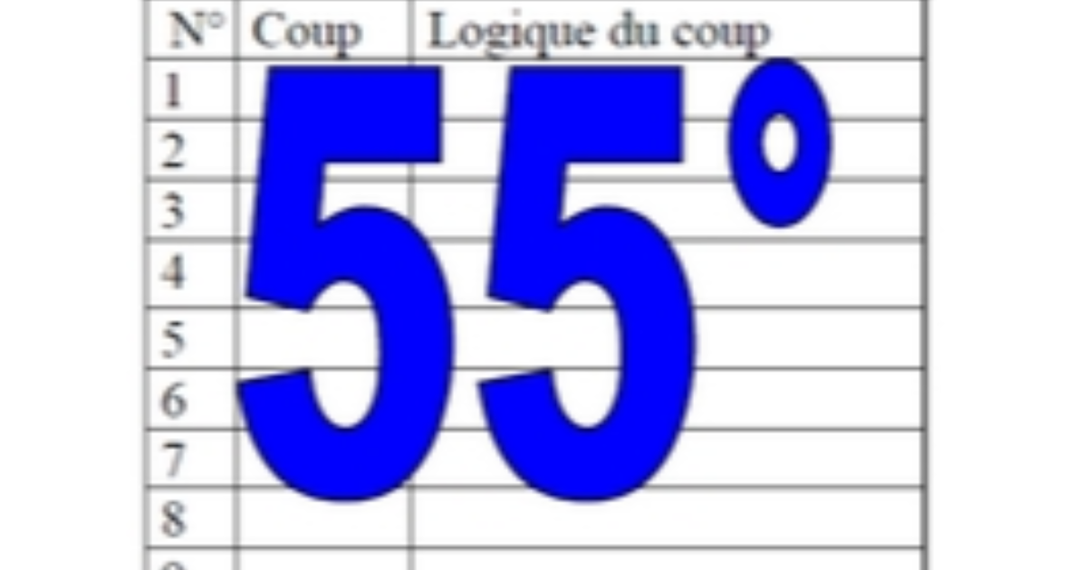 55° diagosudoku, avec la solution du cinquante-quatrième