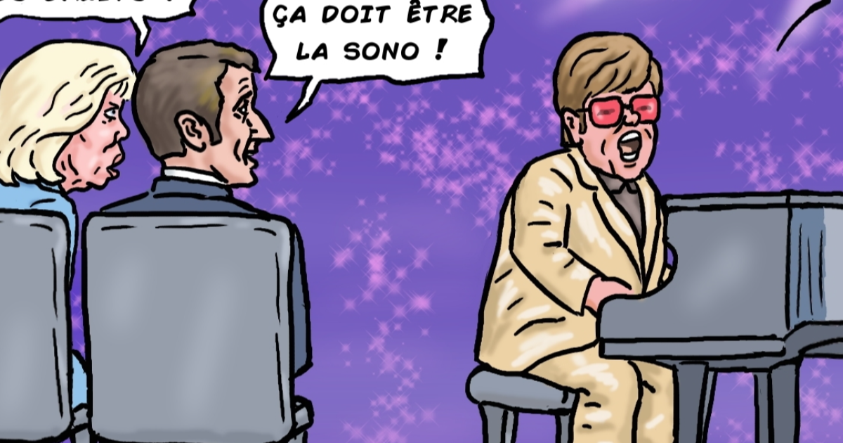 Macron au concert d'Elton John