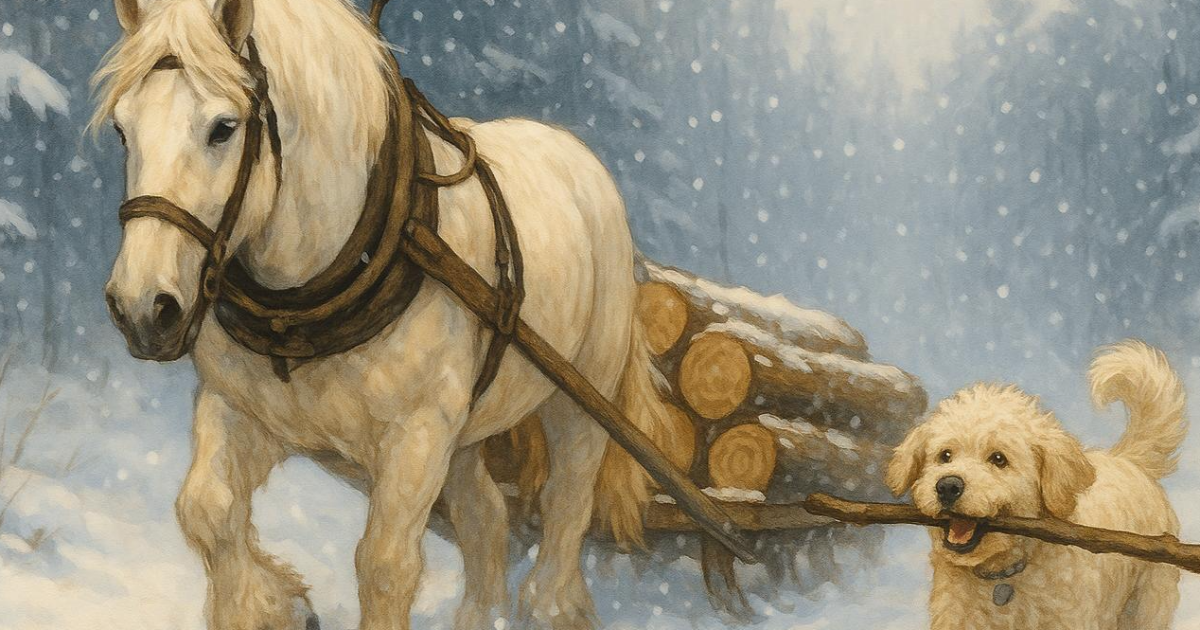 Le chien et le cheval