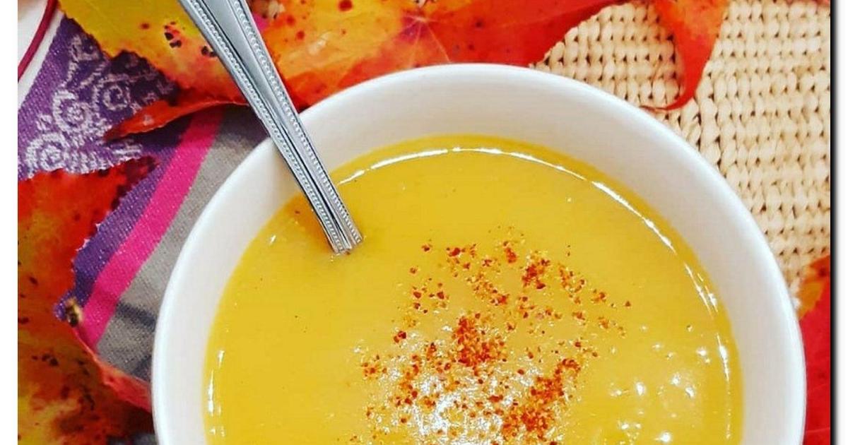 Velouté de citrouille au gingembre et piment d'Espelette