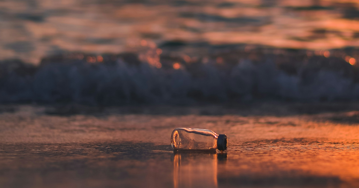 Bouteille à la terre