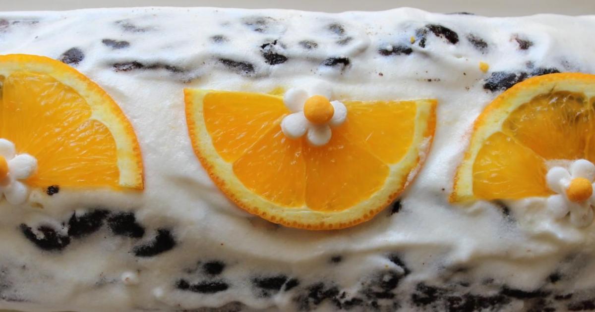 Le cake glacé à l'orange de ma voisine