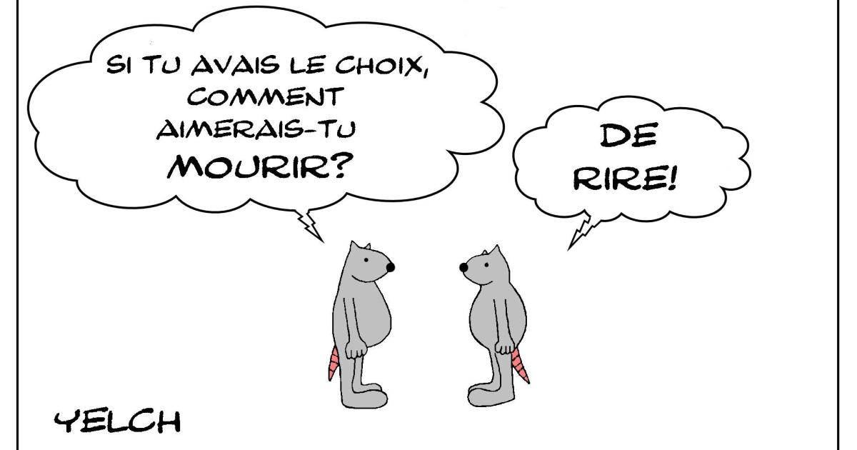 la plus belle mort , mourir de rire 