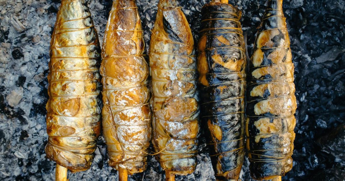 Maquereaux au four en sauce sweet chili