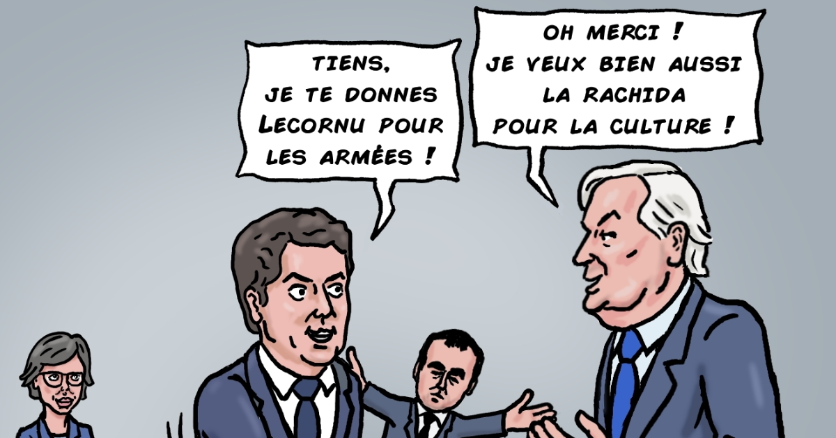 passation des pouvoirs entre Gabriel Attal et Michel Barnier