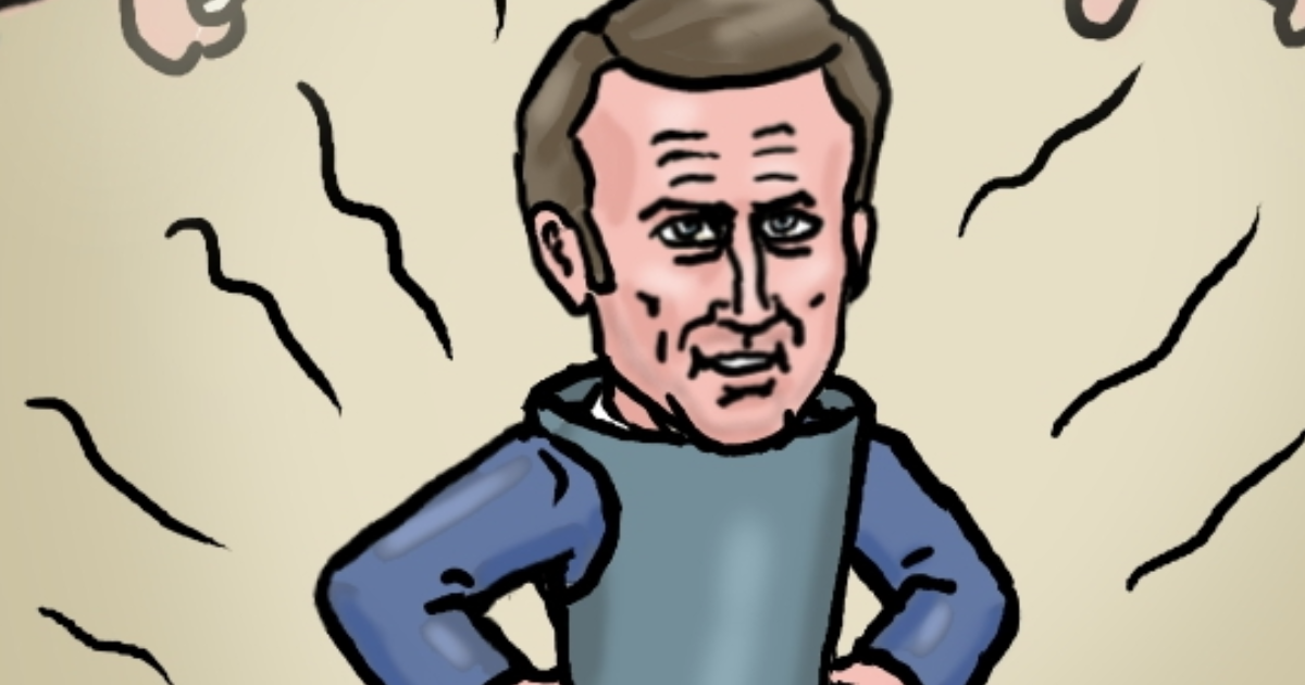 Macron droit dans sa botte !