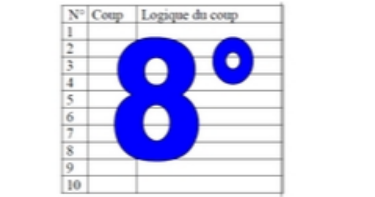 8° diagosudoku, avec la solution du septième