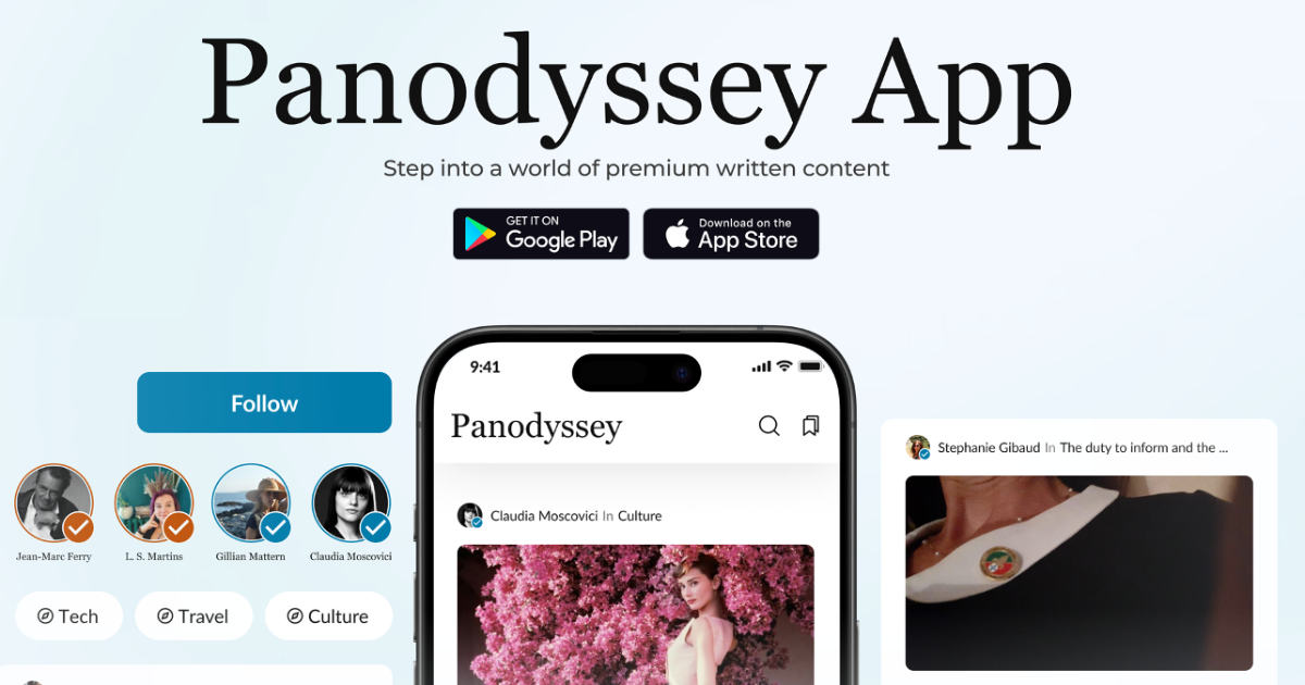 Communiqué de presse Panodyssey : les applications mobiles