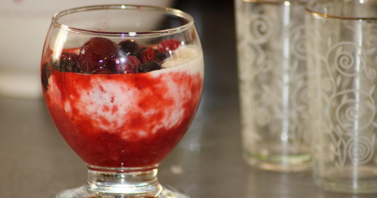 Top chrono aux fruits rouges