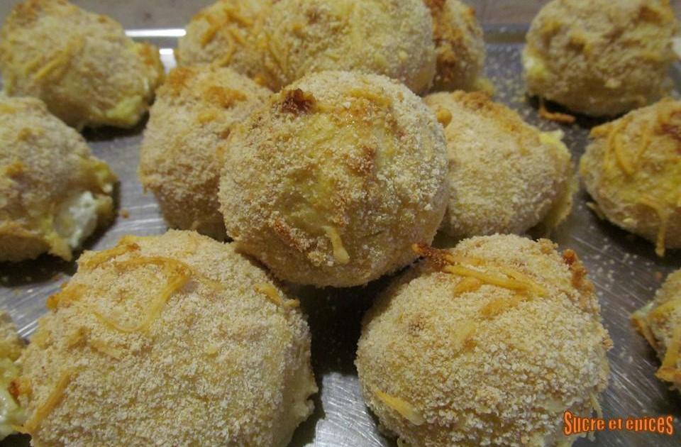 Boulettes de polenta et fromage au four