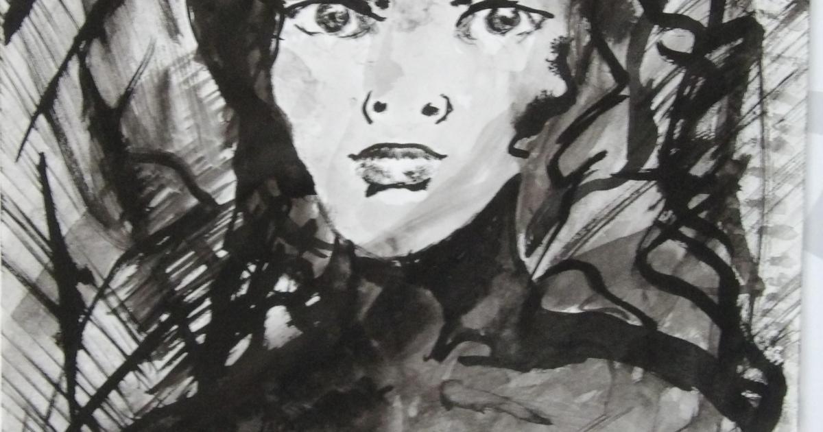 les seins blancs 2 - dessin jeux d'ombre et de lumière - 1992