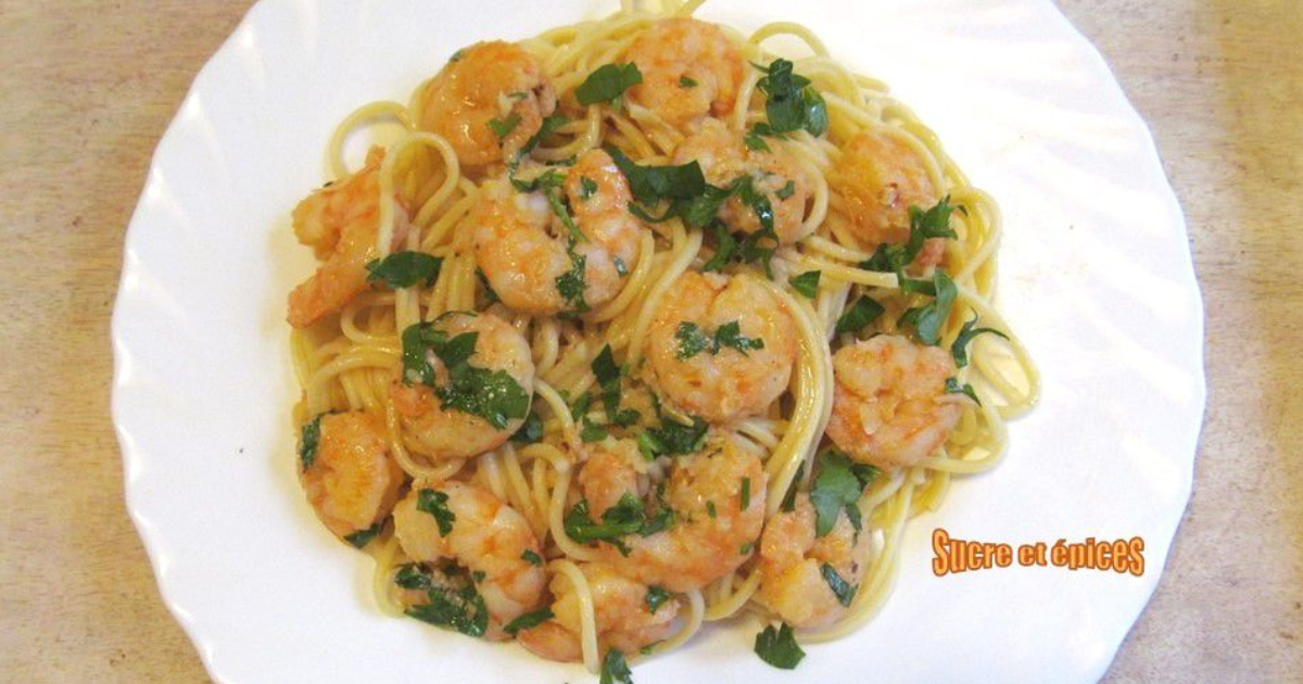 Crevettes en sauce au vin