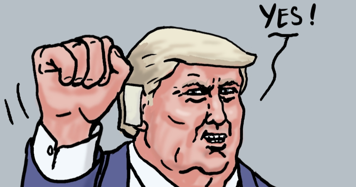 Trump et son oreille