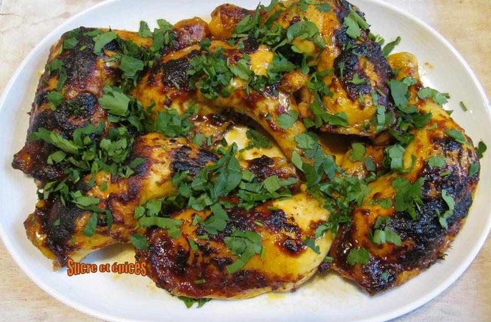 Cuisses de poulet au paprika, cuites au four
