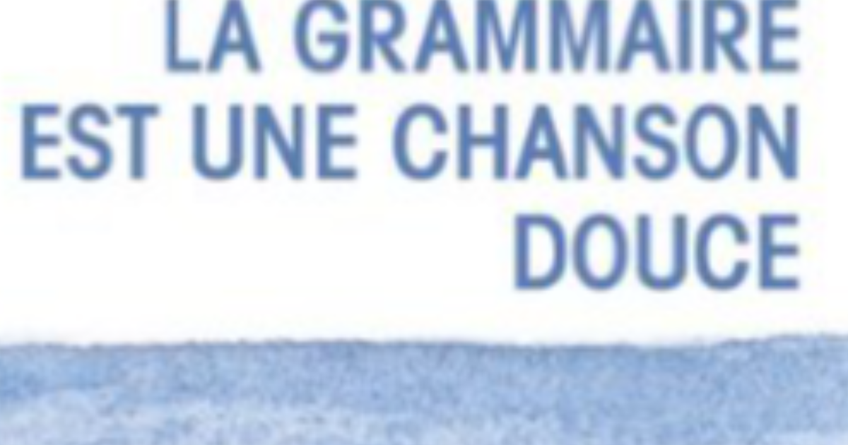 “La grammaire est une chanson douce”, livre d’Erik Orsenna