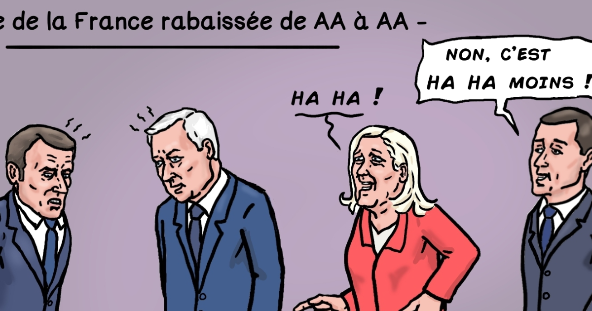 la note de la France rabaissée