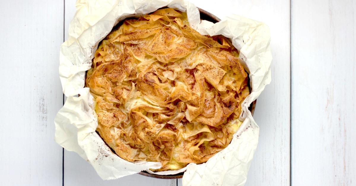 Tarte alsacienne à la rhubarbe