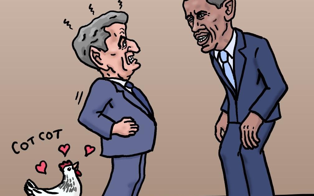 Sarko le coq nain !