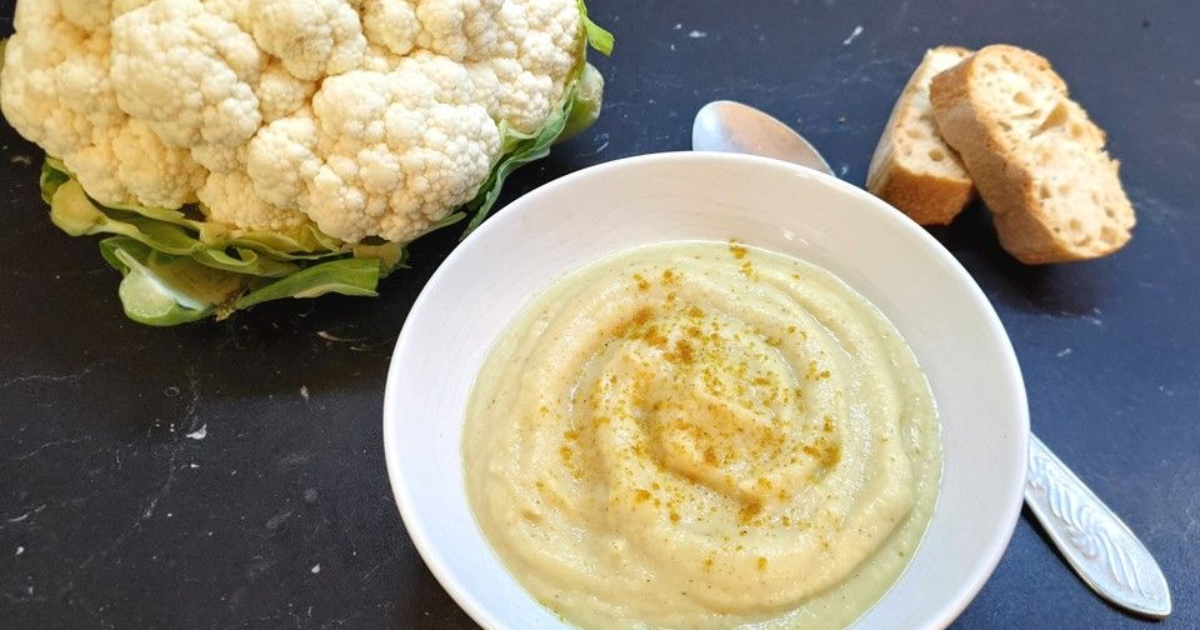 Velouté de chou-fleur coco-curry