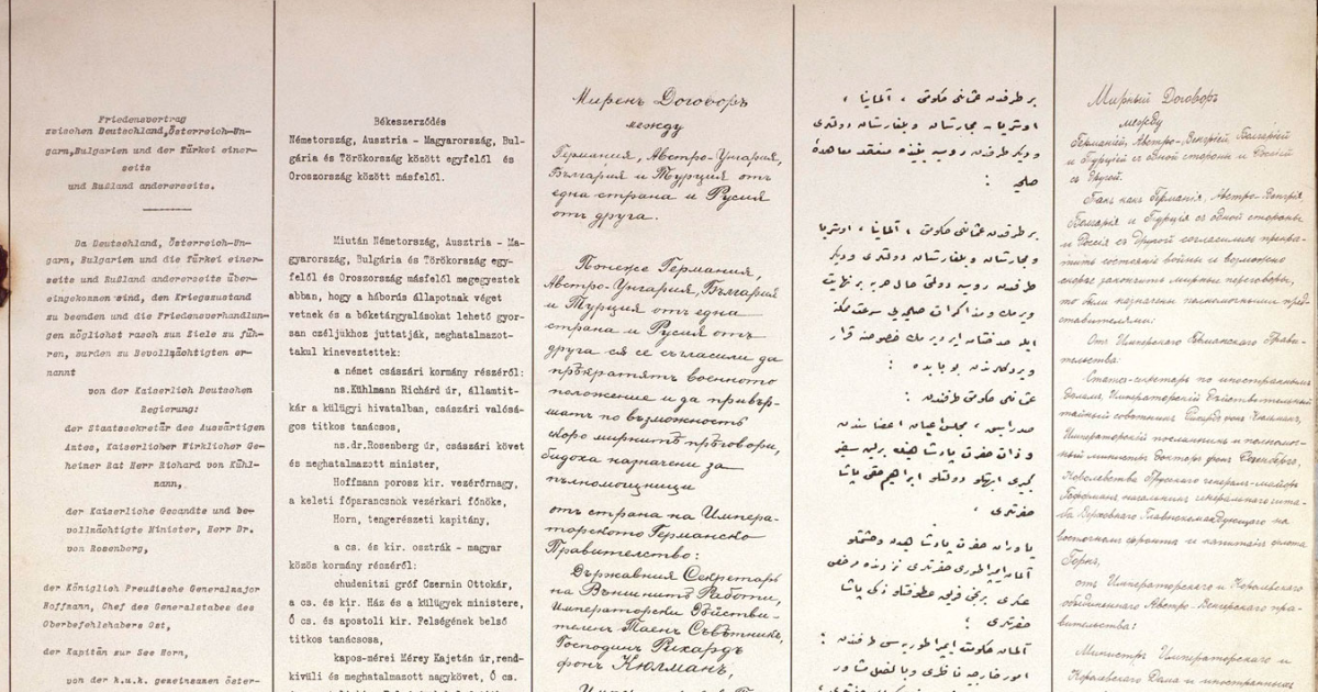 Il contesto del trattato di Brest-Litovsk