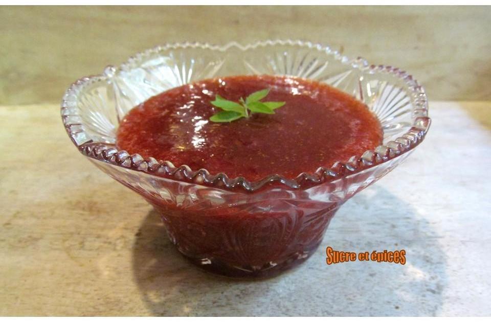Confiture de fraises, citron et verveine