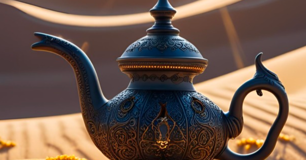 Une lampe en plein désert