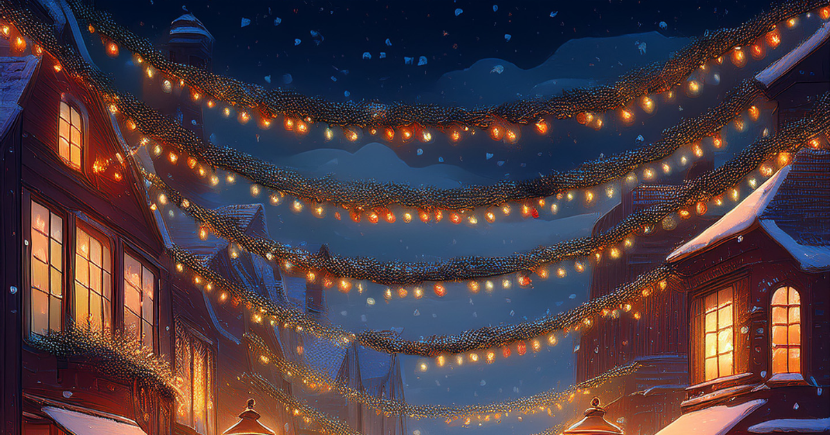 Quand les guirlandes illuminent la ville...