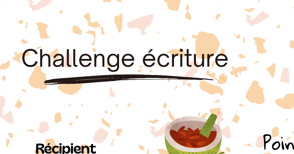 Challenge : une table à déguster