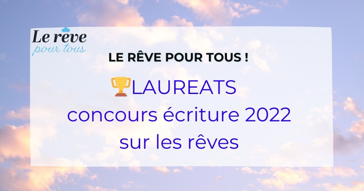 Annonce des lauréats de notre concours d'écriture 2022