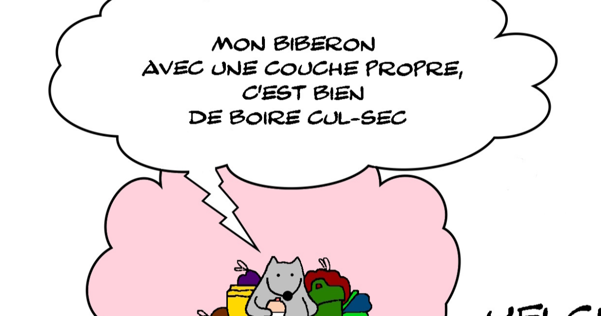 Bébé Raton et son biberon