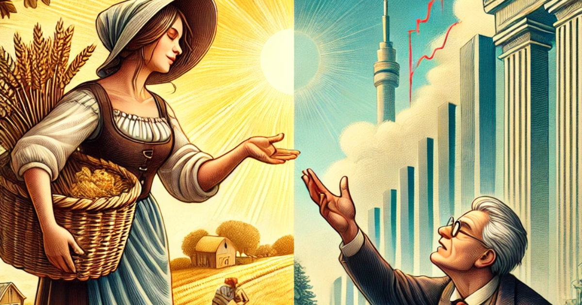 La paysanne et le boursicoteur