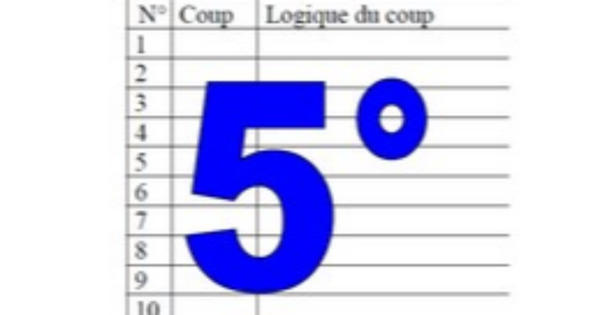 5° diagosudoku, avec la solution du quatrième