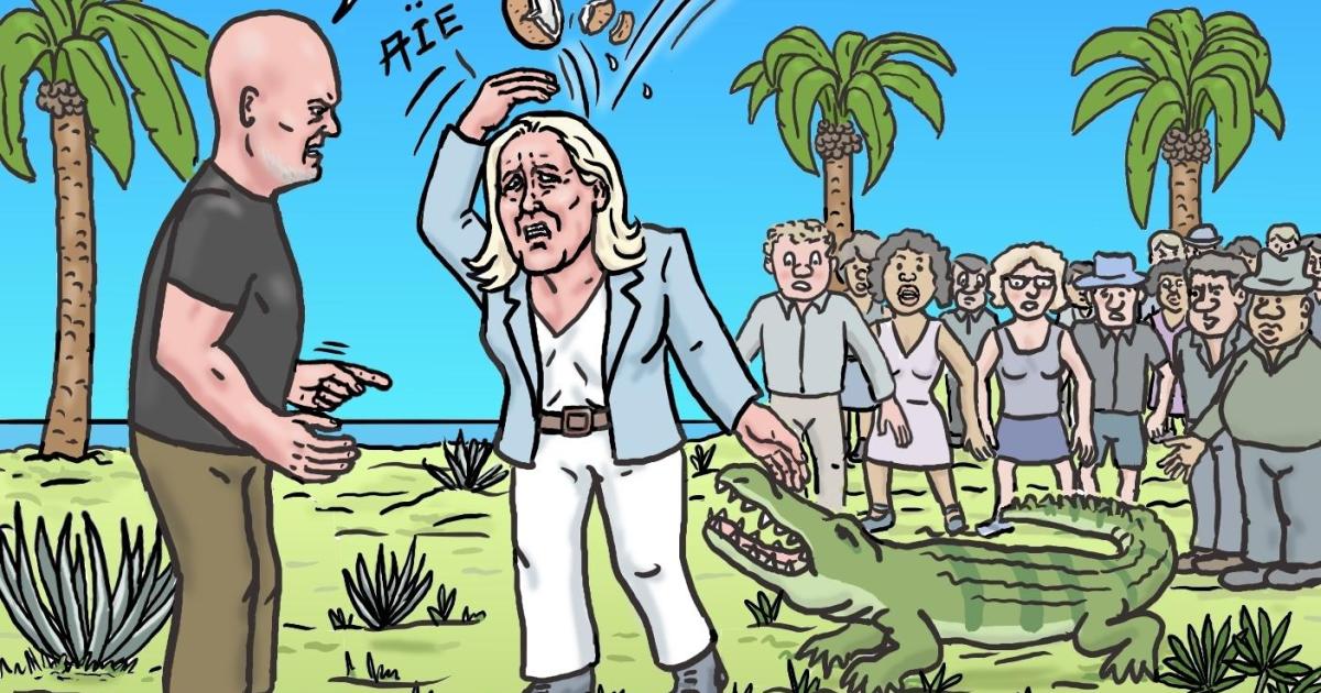 Une visite tourmentée pour Marine Le Pen en Guadeloupe