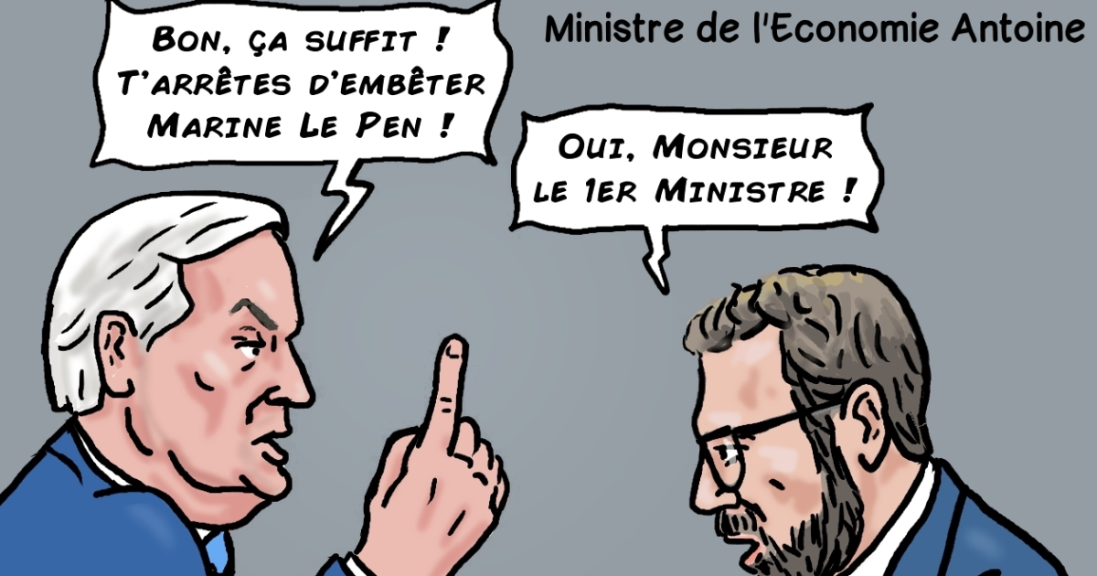 Antoine Armand recadré par Michel Barnier