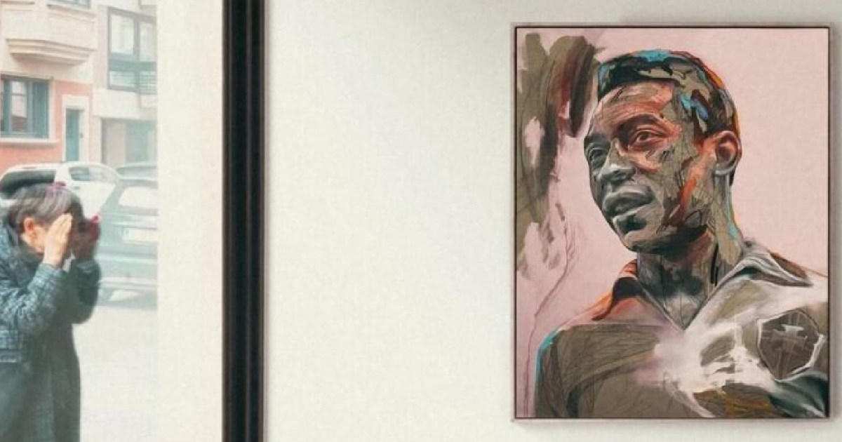 Pelé par Hopare: l'œuvre qui a séduit Mbappé pour un montant record !