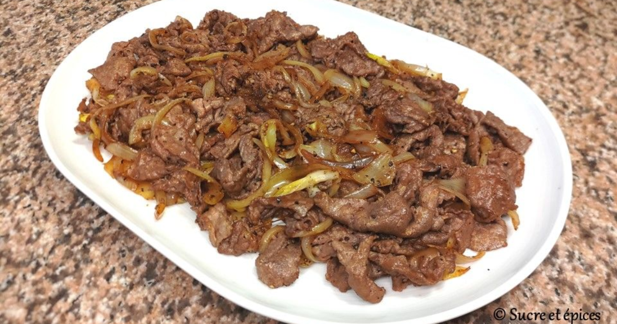 Carpaccio de boeuf aux oignons - Recette en vidéo