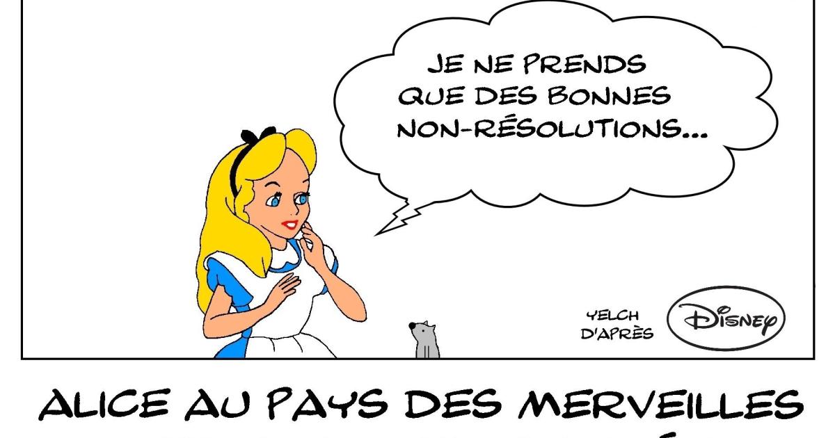 Alice au pays des merveilles et le Nouvel An