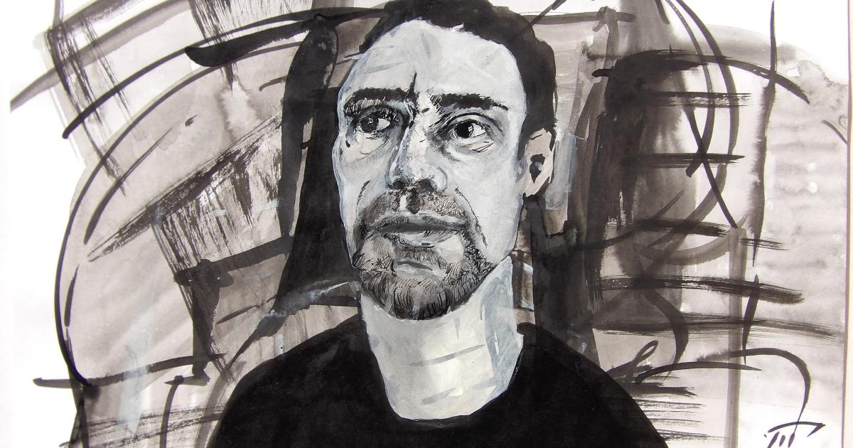 Autoportrait d'après photo - 2016 (2)